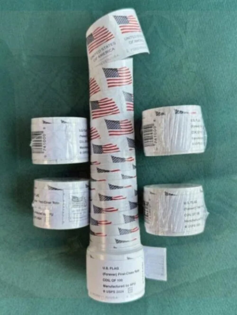 2000 forever stamps of 2025 Mail U.S.A. Flag Postage🐱